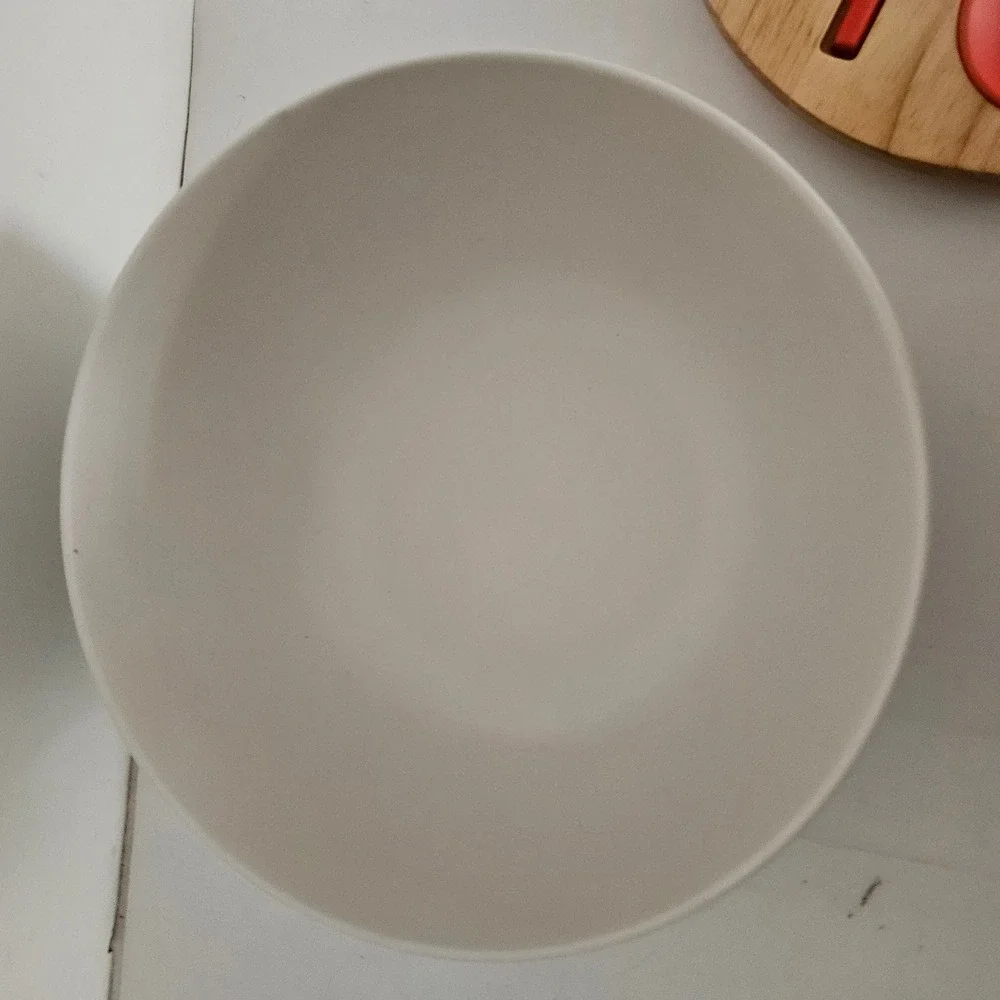 Hearth & Hand Magnolia Plaid Salad Serving Bowl Wood Lid Utensils Red Green